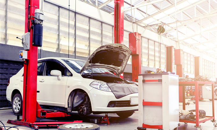 Двухстоечный винтовой подъемник 