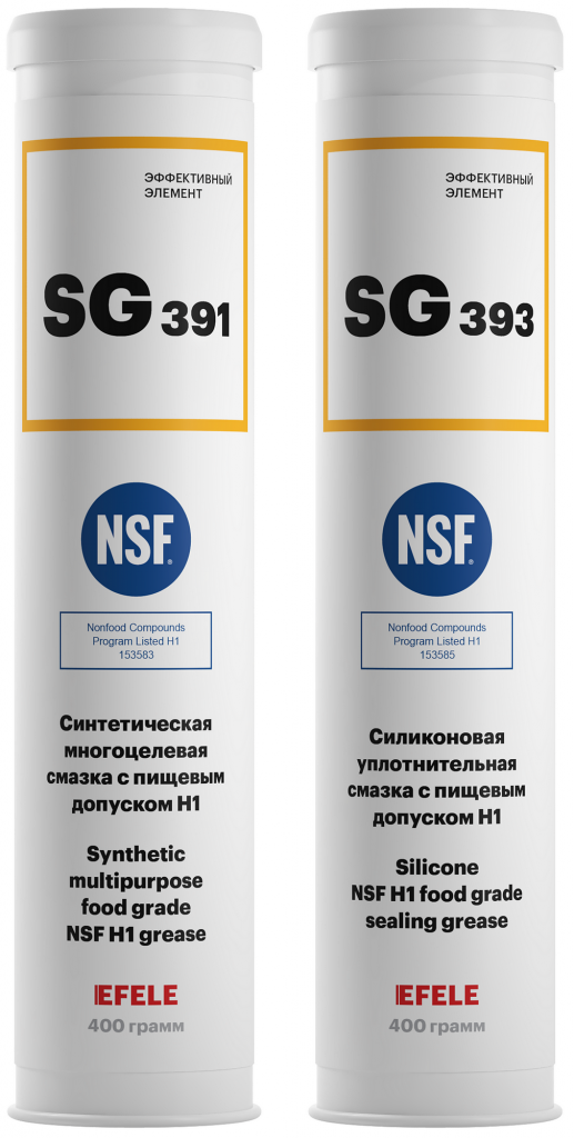 Пластичные смазки EFELE SG-391 и EFELE SG-393