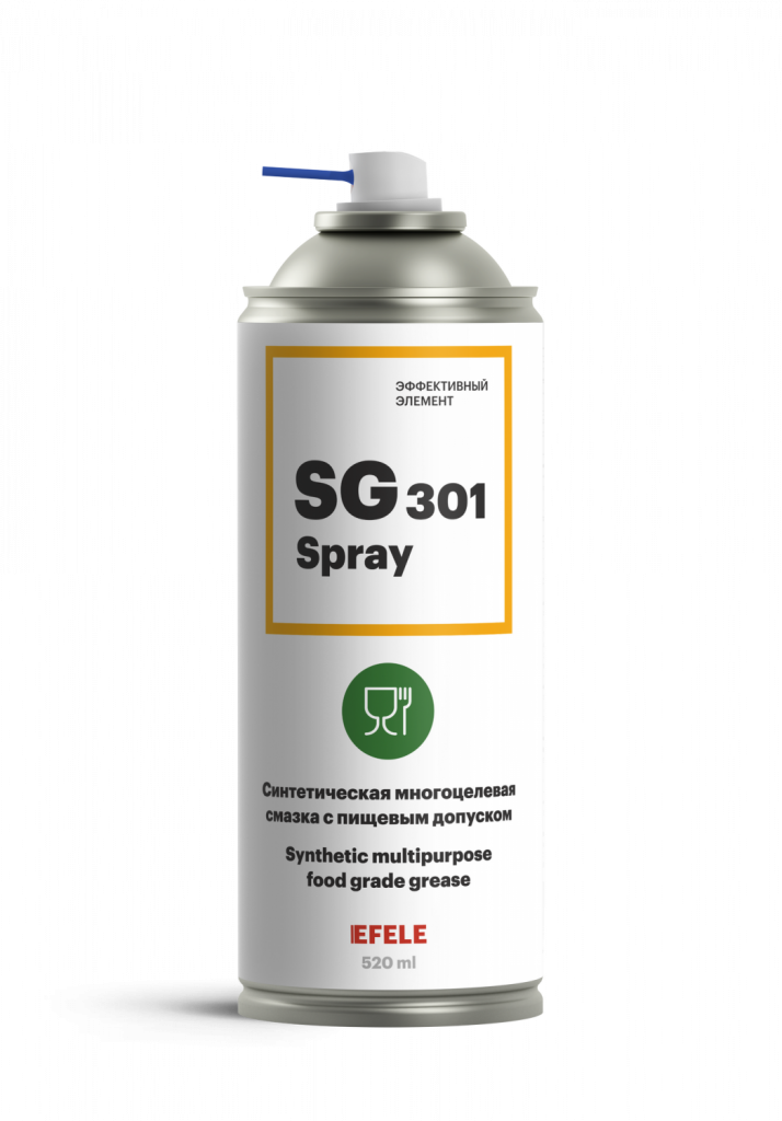 Термо- и водостойкая пластичная смазка EFELE SG-301 Spray